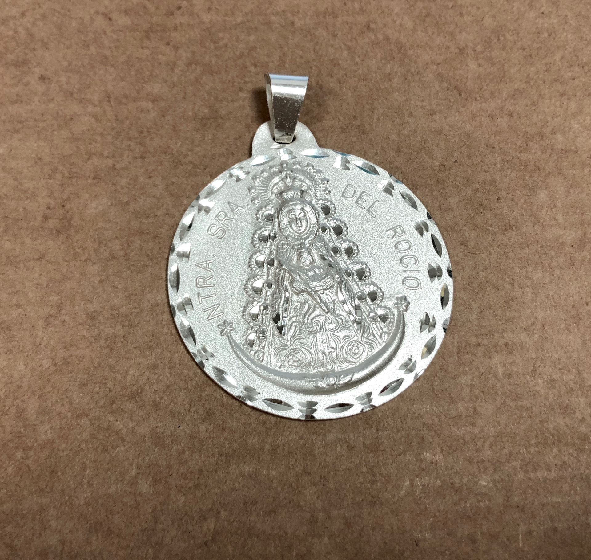 Medalla Virgen Del Rocio Plata