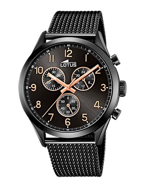 Foto de RELOJ DE HOMBRE LOTUS MINIMALIST CON ESFERA NEGRA 18639/1