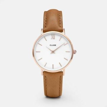 Foto de Reloj Cluse Minuit Rose Gold Correa Caramelo - CL30021