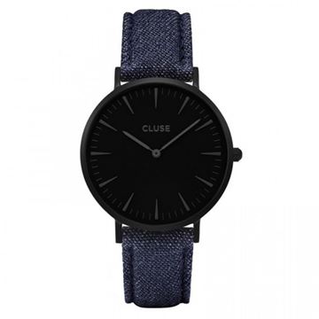 Foto de RELOJ CLUSE LA BOHEME FULL BLACK BLUE DENIM CL18507