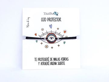 Foto de Pulsera Hilo Negro Ojo Protector