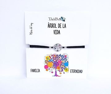 Foto de Pulsera Hilo Negro Árbol De La Vida