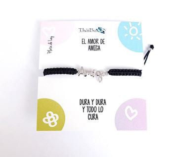 Foto de Pulsera Amiga Macramé Negra