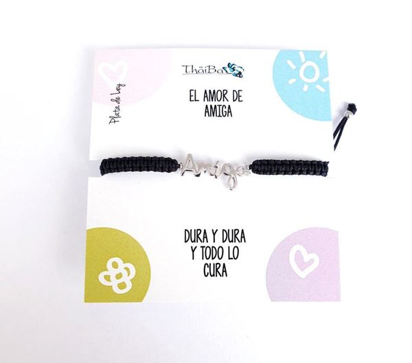 Foto de Pulsera Amiga Macramé Negra