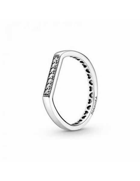 Foto de Anillo Pandora Barra Brillante. Talla 54