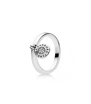 Foto de Anillo Pandora Logo Colgante. Talla 56