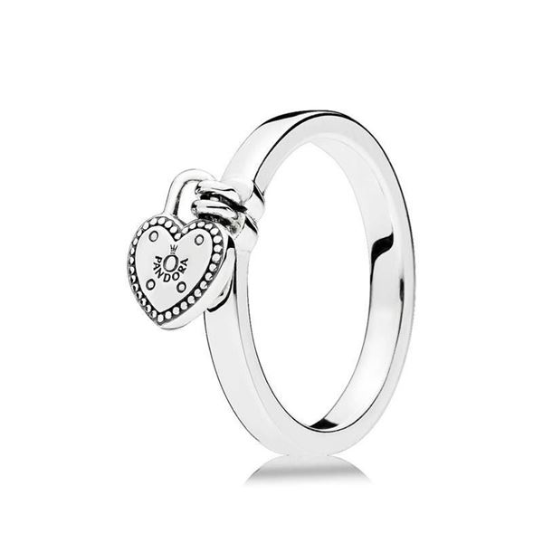 Foto de Anillo Pandora Candado de Amor. Talla 50