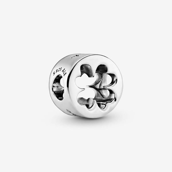 Foto de Charm Pandora en plata de ley Trébol en filigrana