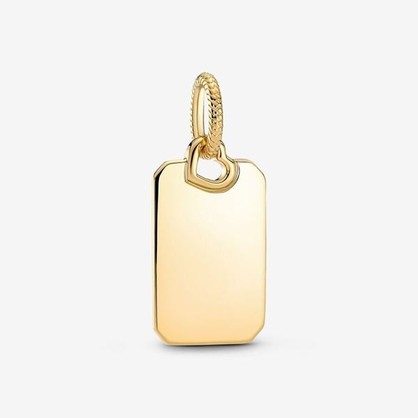 Foto de Colgante Pandora Etiqueta Rectangular Para Grabar
